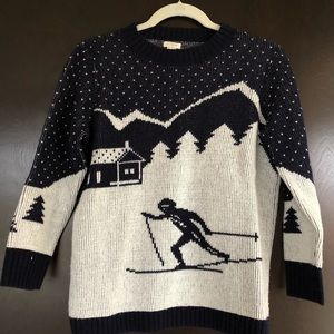 Navy/white JCrew Mercantile sweater